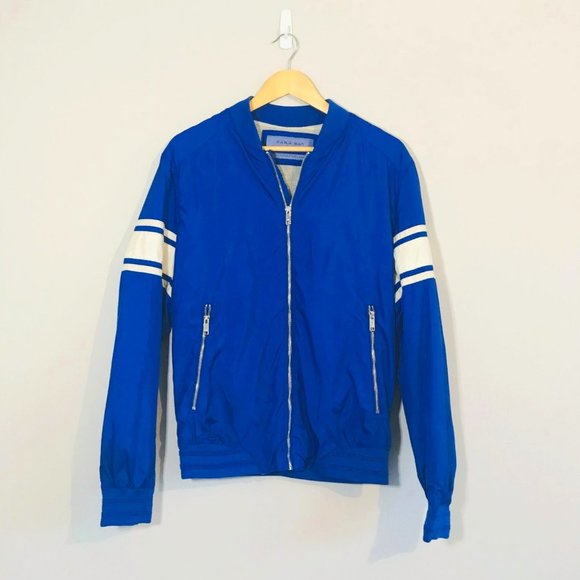 💟 Zara Man | Blue Lightweight Bomber Jacket - Picture 1 of 1